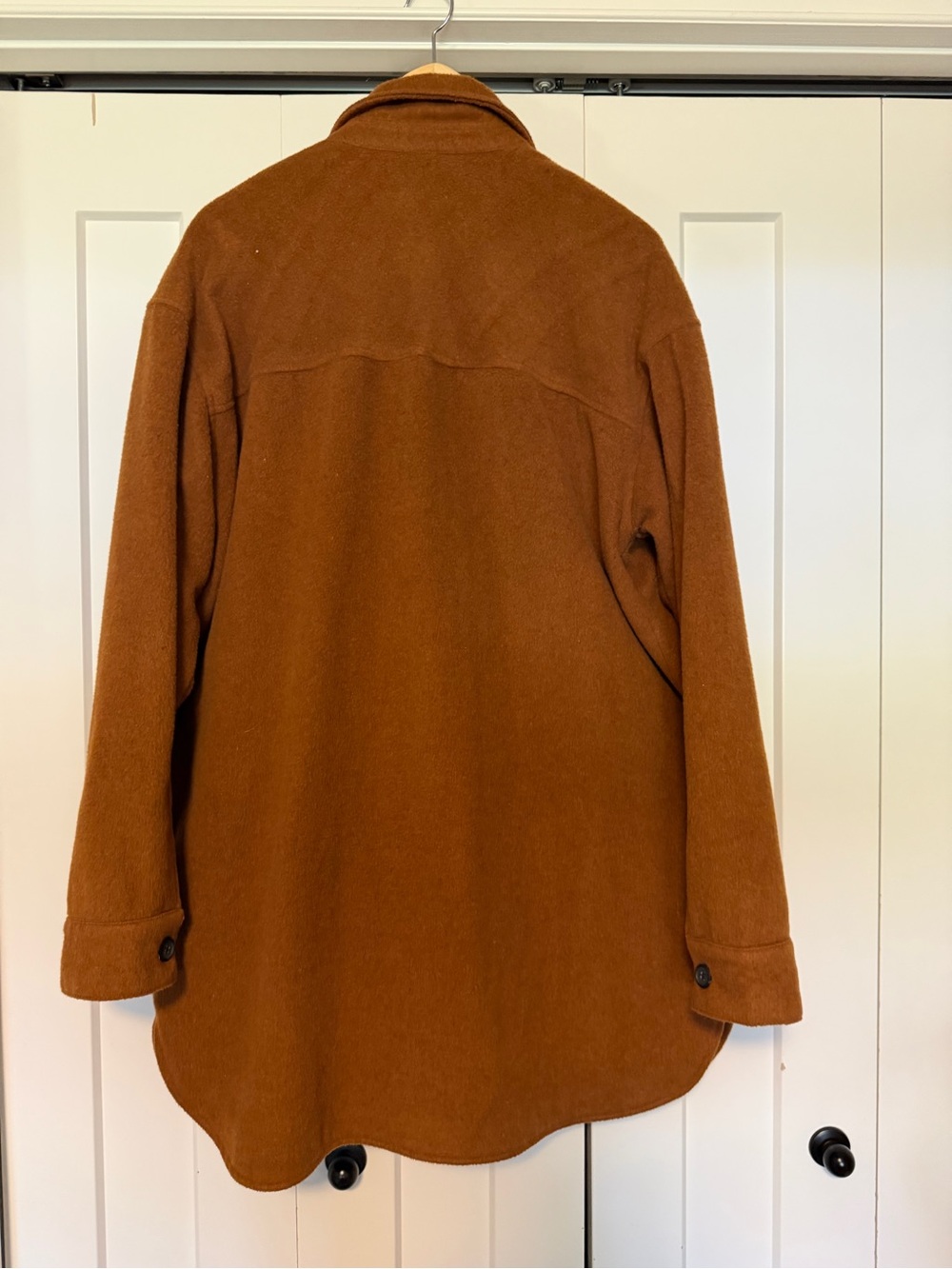 Thread & Supply Rust Brown Wool Shacket - Picture 2 of 3